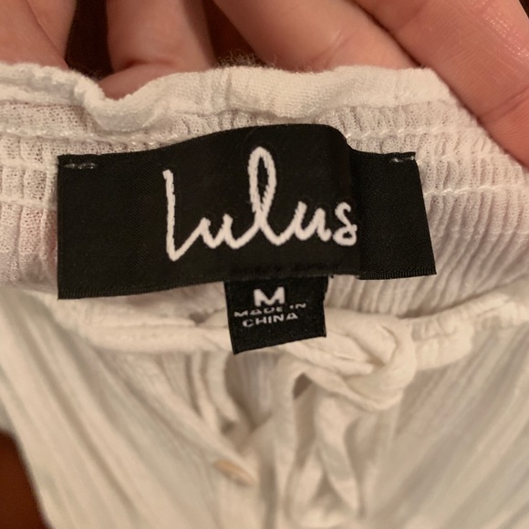 Lulu’s White Off-the-Shoulder Long Sleeve Dress - Picture 6 of 7